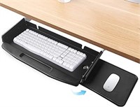 Metal Under Desk Mounted Keyboard Tray With Mouse