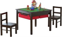 Utex Wooden 2 In 1 Kids Construction Play Table