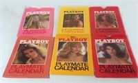 6 PLAYBOY CALENDARS 1976 THRU 1982