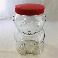 Vintage Glass Kraft Peanut Butter Jar (7" Tall)