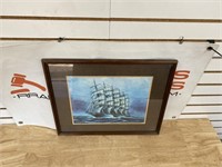 Jack Allard ship print picture framed