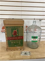 Vintage Chippewa Natural Spring Water 5 gallon