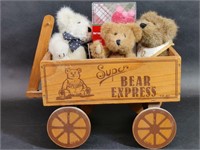 Vintage American Bears Wagon with Boyd’s Bears