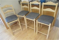 (4) Bar stools. Seat height 24".