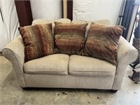 White Two-Seater Love Seat Sofa Couch