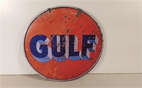 Gulf Motor Oil Sign 12"D