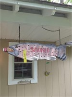 Hanging Wooden Fish 36 In