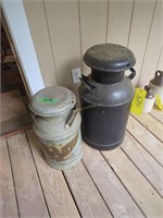 Pair Of Milk Cans