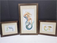 Signed & Numbered Mermaid Wall Art  "Seamaden " +