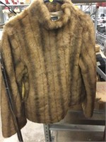 Moda international pull over faux fur sweater.