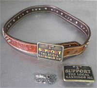 Harley Davidson Pins & Belt