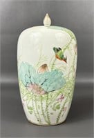 Antique Chinese Porcelain Famille Rose Ginger Jar