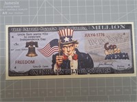 Fourth of july bank note