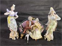 VTG Bisque Victorian Couple Figurines