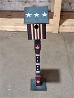 Red, White and Blue Bird House