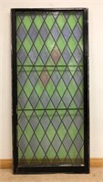 BEAUTIFUL ANTIQUE STAINED GLASS PANEL- LARGE