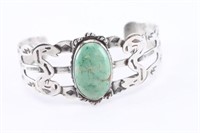 Older Green Turquoise Cuff