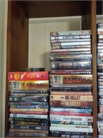 Shelf lot western dvds