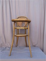 BENWOOD HIGH CHAIR - BACK CANNING NEEDS REPAIR