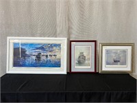3pc Fr. Art Prints: Harbor, Sailing Ships