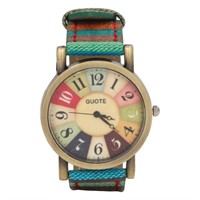 Rainbow Pattern Watch, Multicolour Bohemian Style