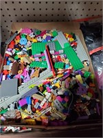 Box Lot of Various Lego Parts and Figures