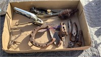 Old tools, &horseshoes