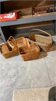 3 Longaberger baskets