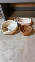 3 Longaberger baskets