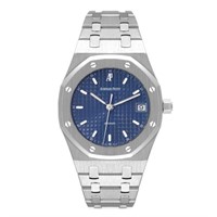 Audemars Piguet Royal Oak Blue Dial Steel Watch