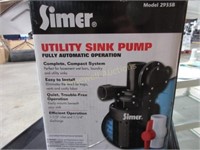 Simer utility sink pump