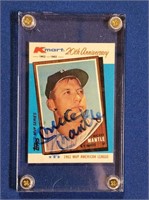 MICKEY MANTLE AUTOGRAPHED TOPPS 1982 MVP SERIES