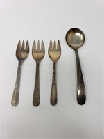 Silver plated Antique Spoon and Forks