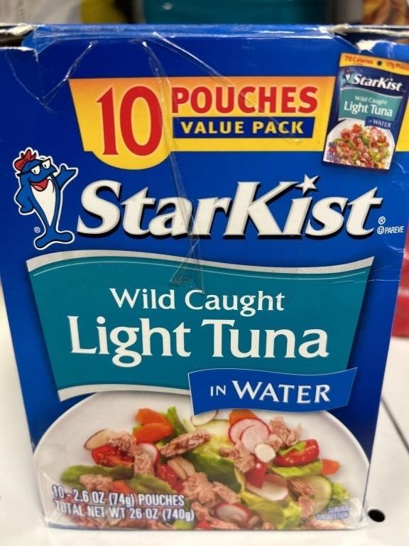 Starkist tuna in water 10 pouches