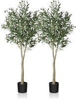 CROSOFMI Artificial Olive Tree 5ft  2 Pack