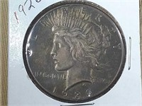 1926 PEACE SILVER DOLLAR, RAW COIN