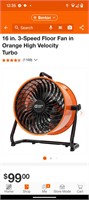 Commercial Electric 16 in. turbo fan