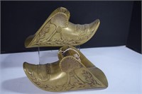 2- Antique Brass Columbian Conquistador Stirrups