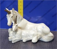 Composite Unicorn Statuette