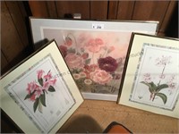 Floral frame picture, floral framed pictures