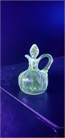 Vintage Heisey UV 365 NM Clear Glass Oil Cruet