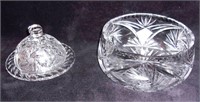 Pinwheel crystal w/ fruit bowl.