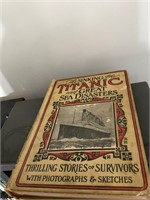 Rare first edition 1912 Titanic and great sea