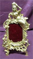 Cast iron art Nouveau  Beatrice picture frame.