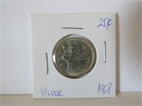 1968 CANADIAN SILVER QUARTER