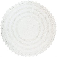 Crochet Collection Reversible Bath Mat, Round