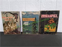 (3) Vintage Bookcase Games