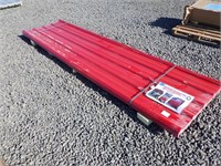 12'x3' Red Polycarbonate Roof Panel