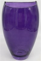 Large Amethyst Purple Blown Glass Vase
