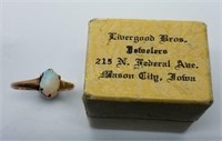 Unmarked Opal Ring & Livergood Bros. Mason City